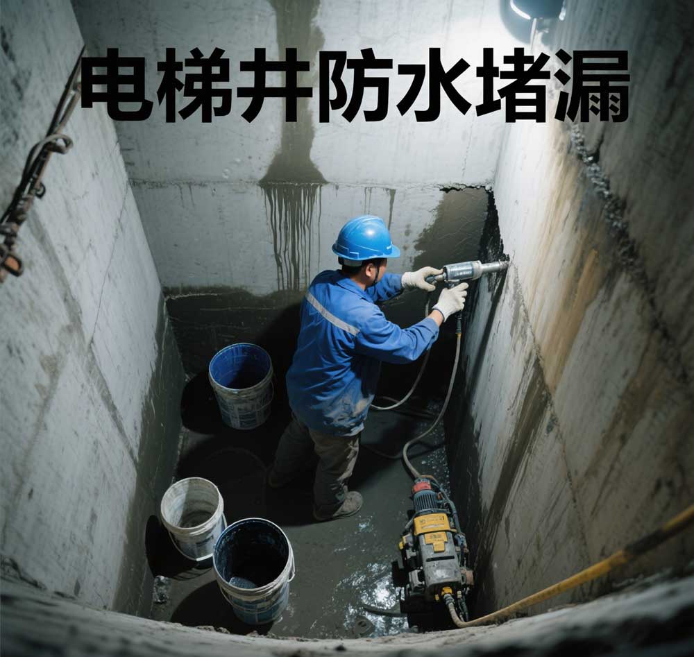 电梯井防水堵漏，承德专业电梯井漏水维修公司